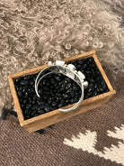 The Sadler Cuff, 16-Bracelets & Cuffs-Calli Co., Turquoise and Silver Jewelry, Native American Handmade, Zuni Tribe, Navajo Tribe, Brock Texas