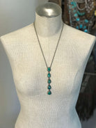 The Arroyo 5 Stone Lariat, 13-Necklaces-Calli Co., Turquoise and Silver Jewelry, Native American Handmade, Zuni Tribe, Navajo Tribe, Brock Texas