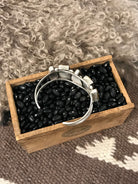 The Sadler Cuff, 18-Bracelets & Cuffs-Calli Co., Turquoise and Silver Jewelry, Native American Handmade, Zuni Tribe, Navajo Tribe, Brock Texas