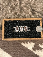 The Triple Stone Cuff, 11-Bracelets & Cuffs-Calli Co., Turquoise and Silver Jewelry, Native American Handmade, Zuni Tribe, Navajo Tribe, Brock Texas