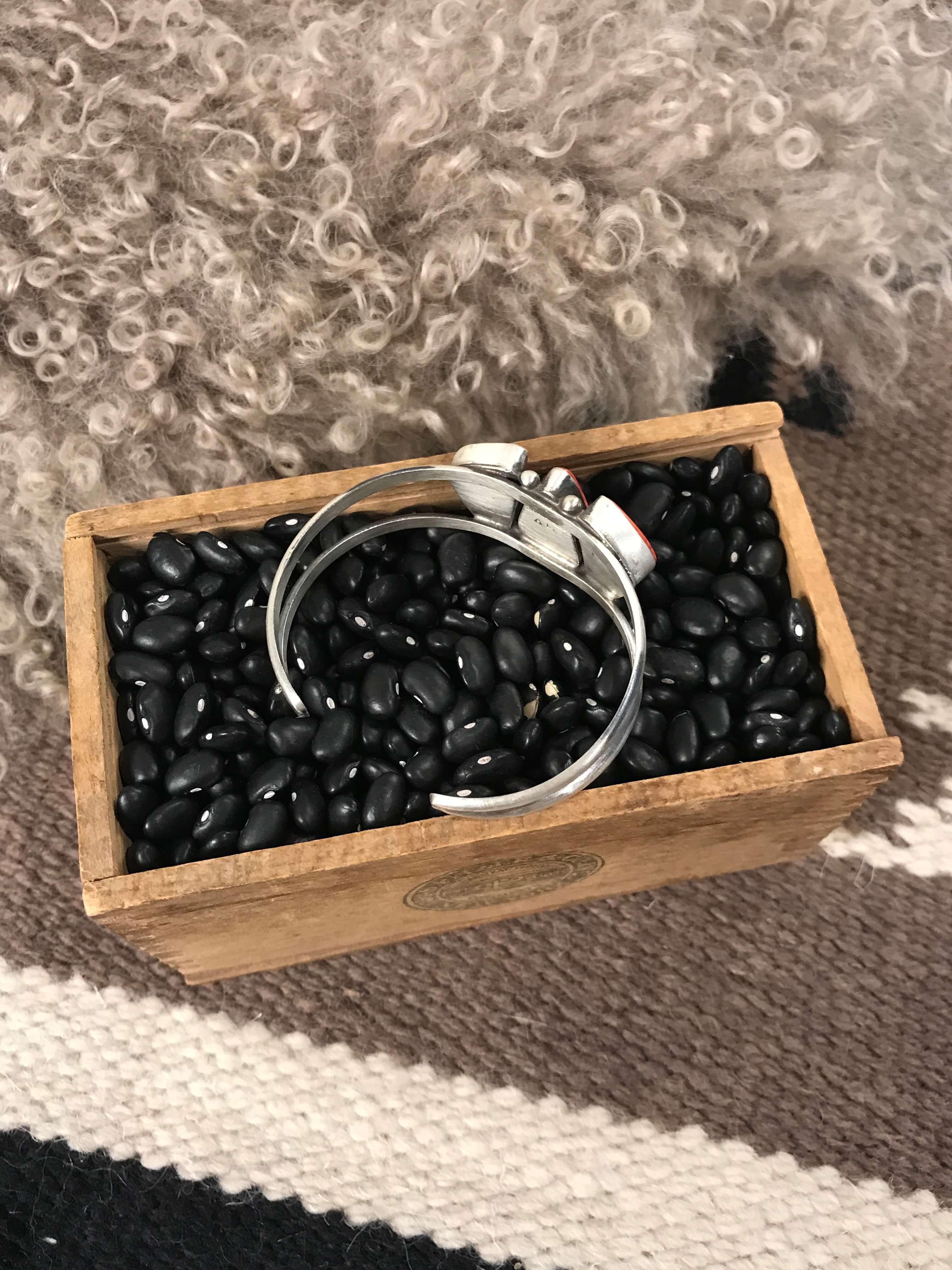 The Triple Stone Cuff, 12-Bracelets & Cuffs-Calli Co., Turquoise and Silver Jewelry, Native American Handmade, Zuni Tribe, Navajo Tribe, Brock Texas