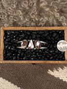 The Triple Stone Cuff, 13-Bracelets & Cuffs-Calli Co., Turquoise and Silver Jewelry, Native American Handmade, Zuni Tribe, Navajo Tribe, Brock Texas