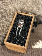 The Triple Stone Cuff, 13-Bracelets & Cuffs-Calli Co., Turquoise and Silver Jewelry, Native American Handmade, Zuni Tribe, Navajo Tribe, Brock Texas