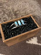 The Triple Stone Cuff, 14-Bracelets & Cuffs-Calli Co., Turquoise and Silver Jewelry, Native American Handmade, Zuni Tribe, Navajo Tribe, Brock Texas