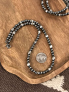 The Shiloh Necklace, 17"-Necklaces-Calli Co., Turquoise and Silver Jewelry, Native American Handmade, Zuni Tribe, Navajo Tribe, Brock Texas