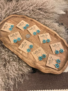 The Prisma Dangle Earrings-Earrings-Calli Co., Turquoise and Silver Jewelry, Native American Handmade, Zuni Tribe, Navajo Tribe, Brock Texas