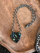 The Acacia Black Jack Necklace, 1-Necklaces-Calli Co., Turquoise and Silver Jewelry, Native American Handmade, Zuni Tribe, Navajo Tribe, Brock Texas