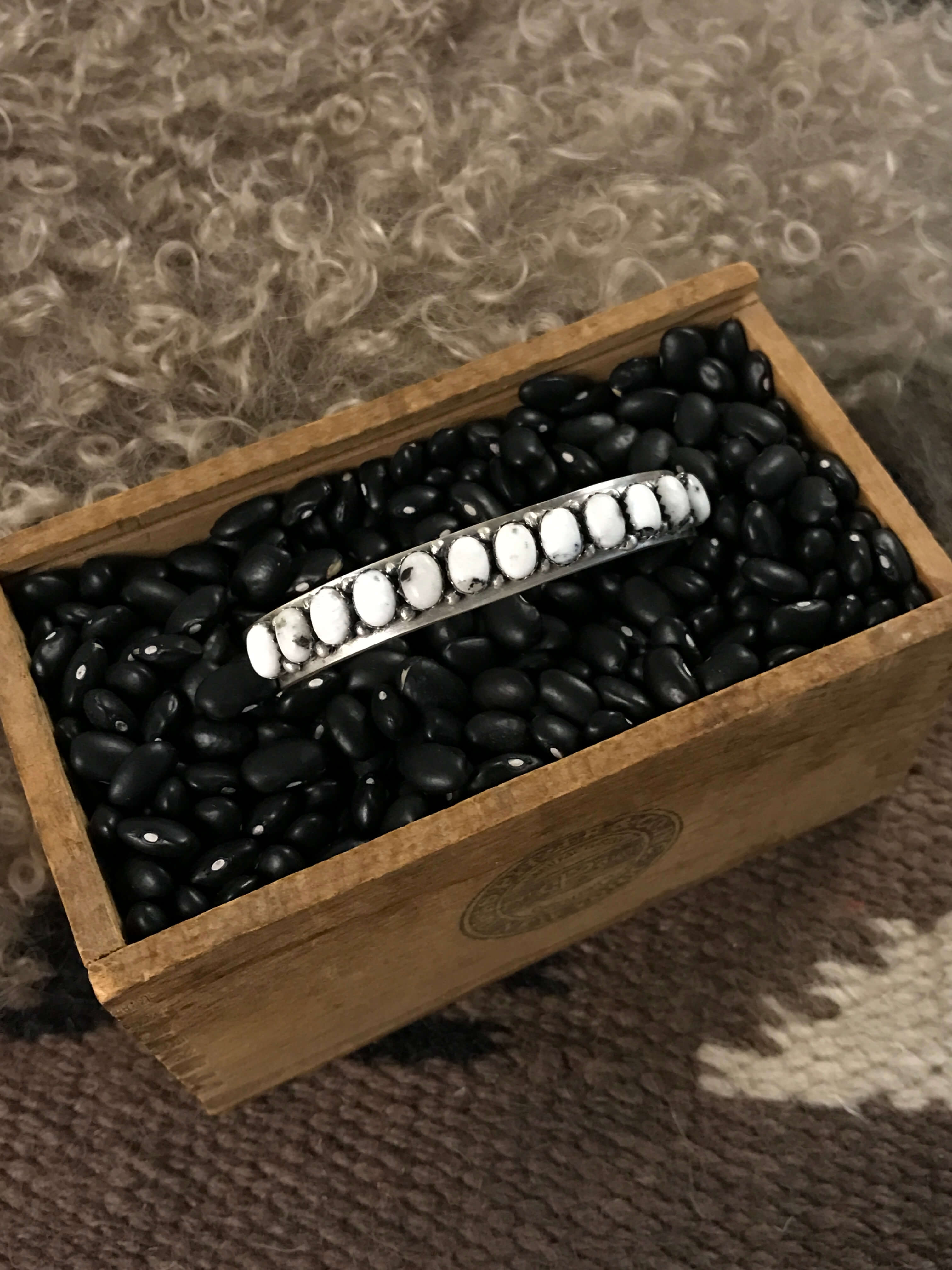 The Vivianne Cuff, 1-Bracelets & Cuffs-Calli Co., Turquoise and Silver Jewelry, Native American Handmade, Zuni Tribe, Navajo Tribe, Brock Texas