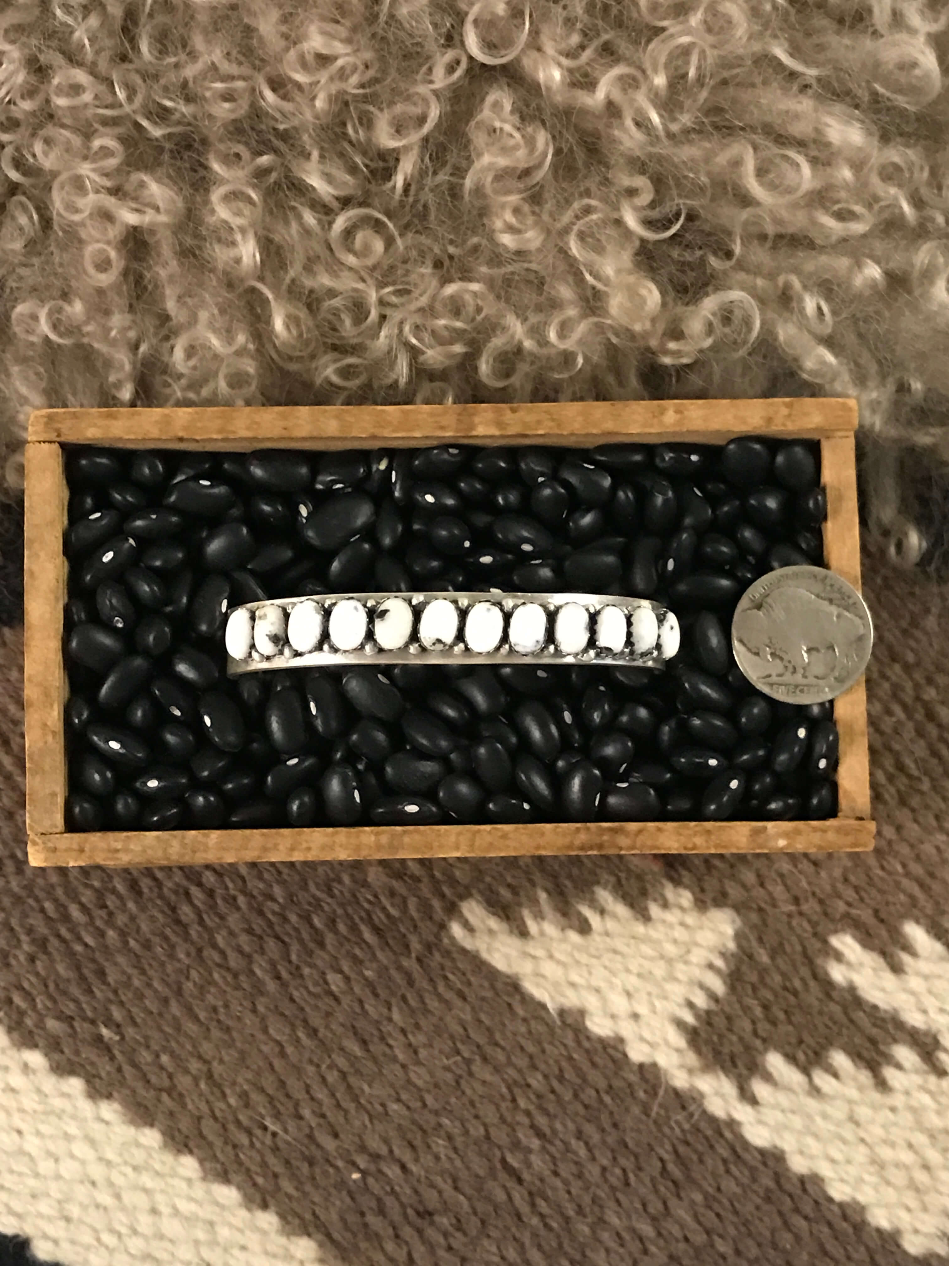 The Vivianne Cuff, 1-Bracelets & Cuffs-Calli Co., Turquoise and Silver Jewelry, Native American Handmade, Zuni Tribe, Navajo Tribe, Brock Texas