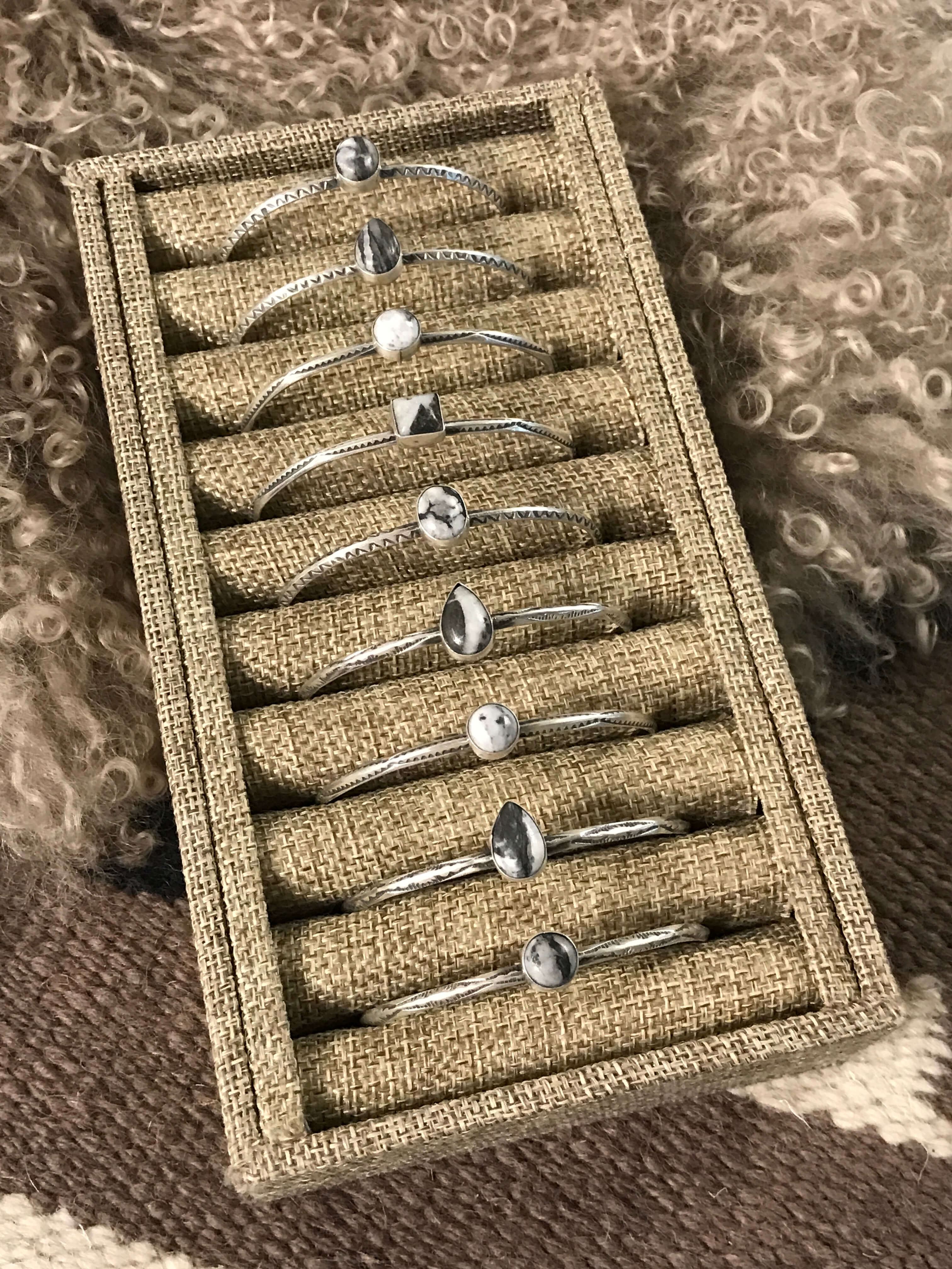 The Connolly Cuffs-Bracelets & Cuffs-Calli Co., Turquoise and Silver Jewelry, Native American Handmade, Zuni Tribe, Navajo Tribe, Brock Texas