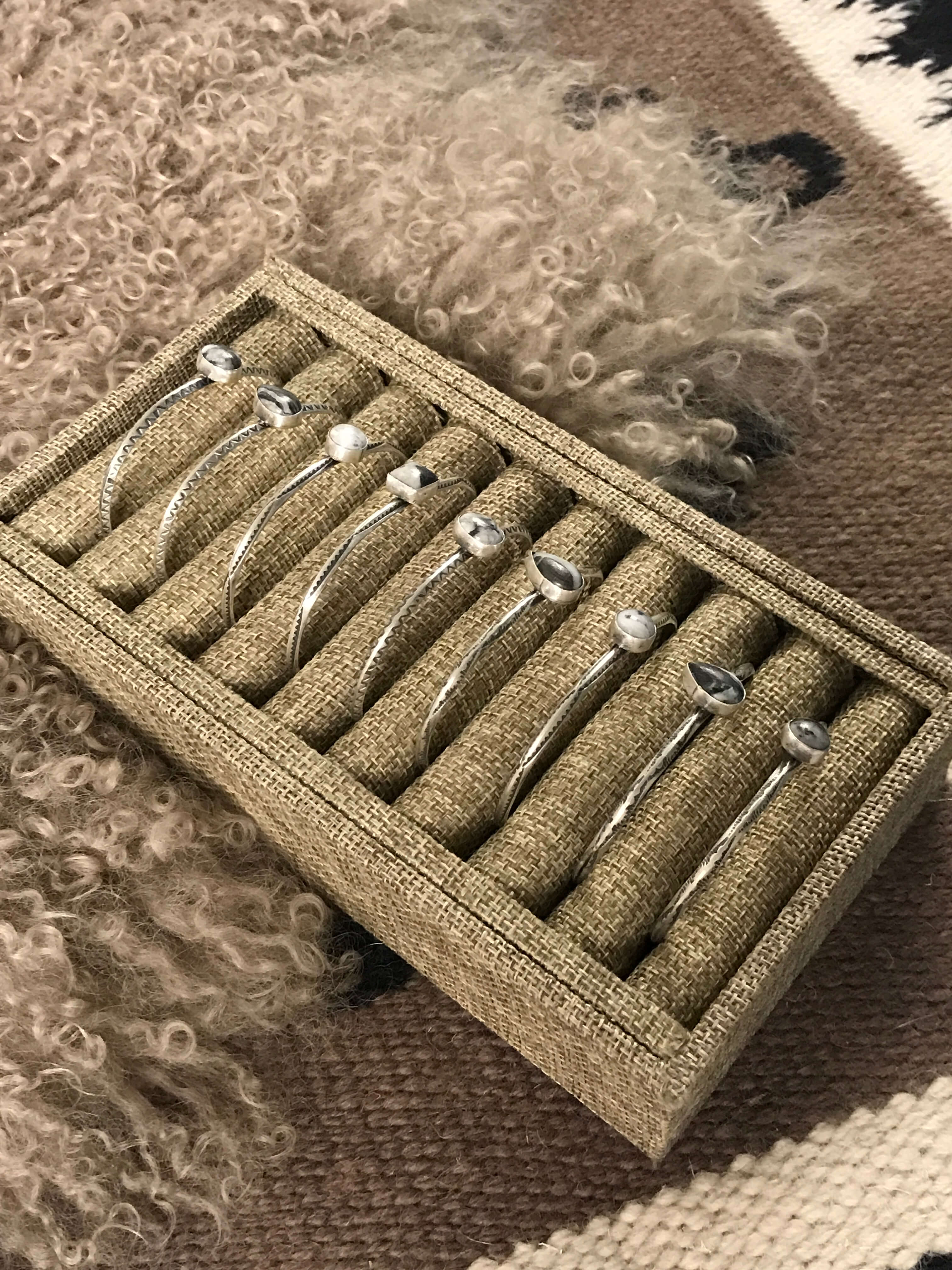 The Connolly Cuffs-Bracelets & Cuffs-Calli Co., Turquoise and Silver Jewelry, Native American Handmade, Zuni Tribe, Navajo Tribe, Brock Texas