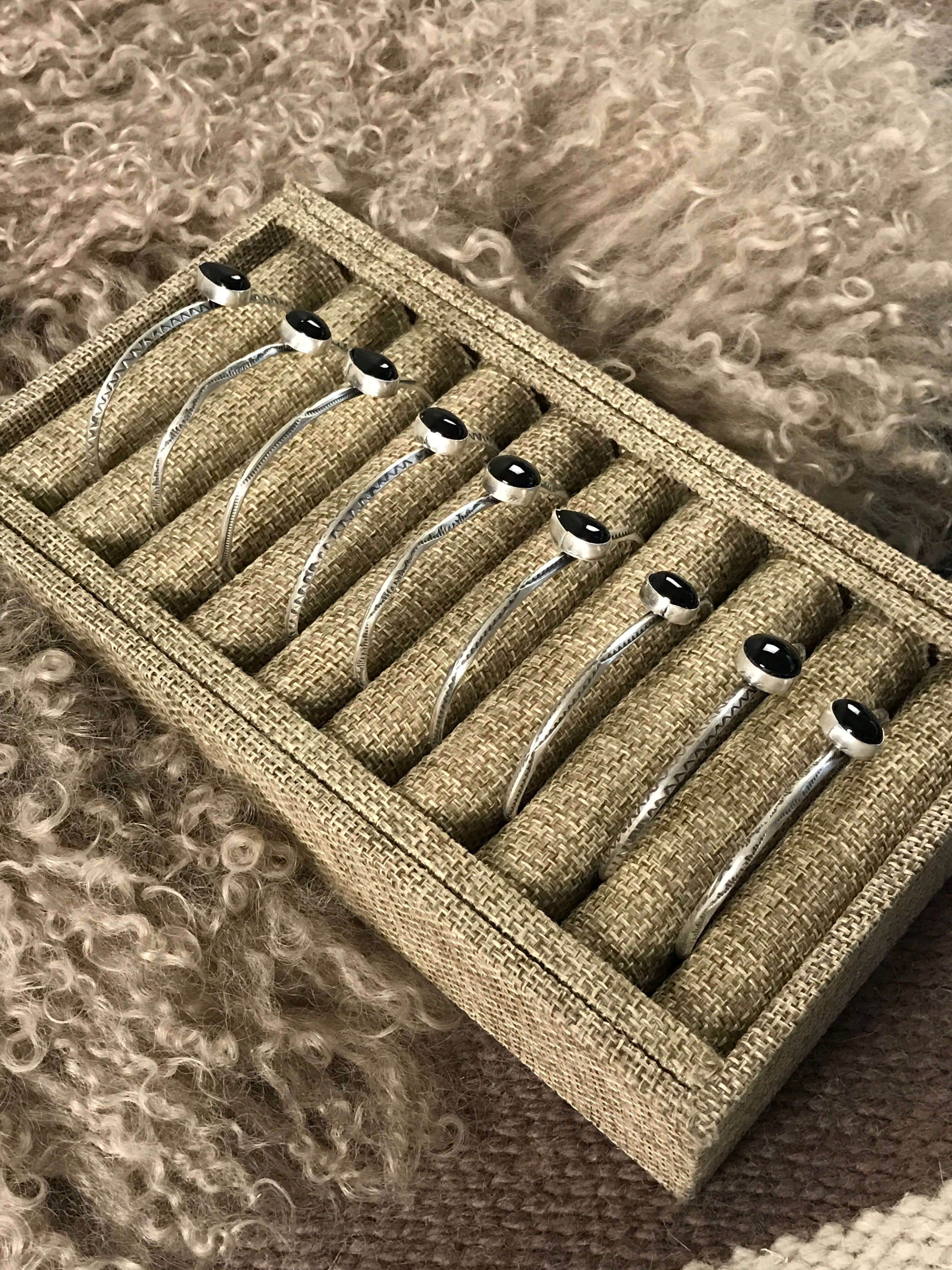 The Amory Cuffs-Bracelets & Cuffs-Calli Co., Turquoise and Silver Jewelry, Native American Handmade, Zuni Tribe, Navajo Tribe, Brock Texas