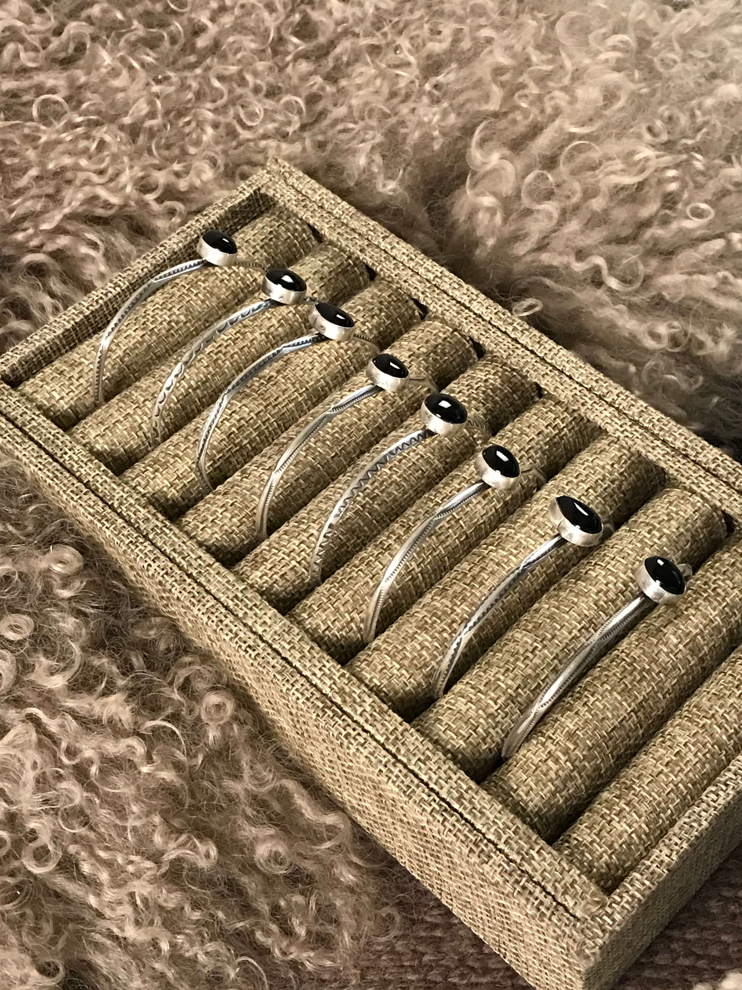 The Amory Cuffs-Bracelets & Cuffs-Calli Co., Turquoise and Silver Jewelry, Native American Handmade, Zuni Tribe, Navajo Tribe, Brock Texas