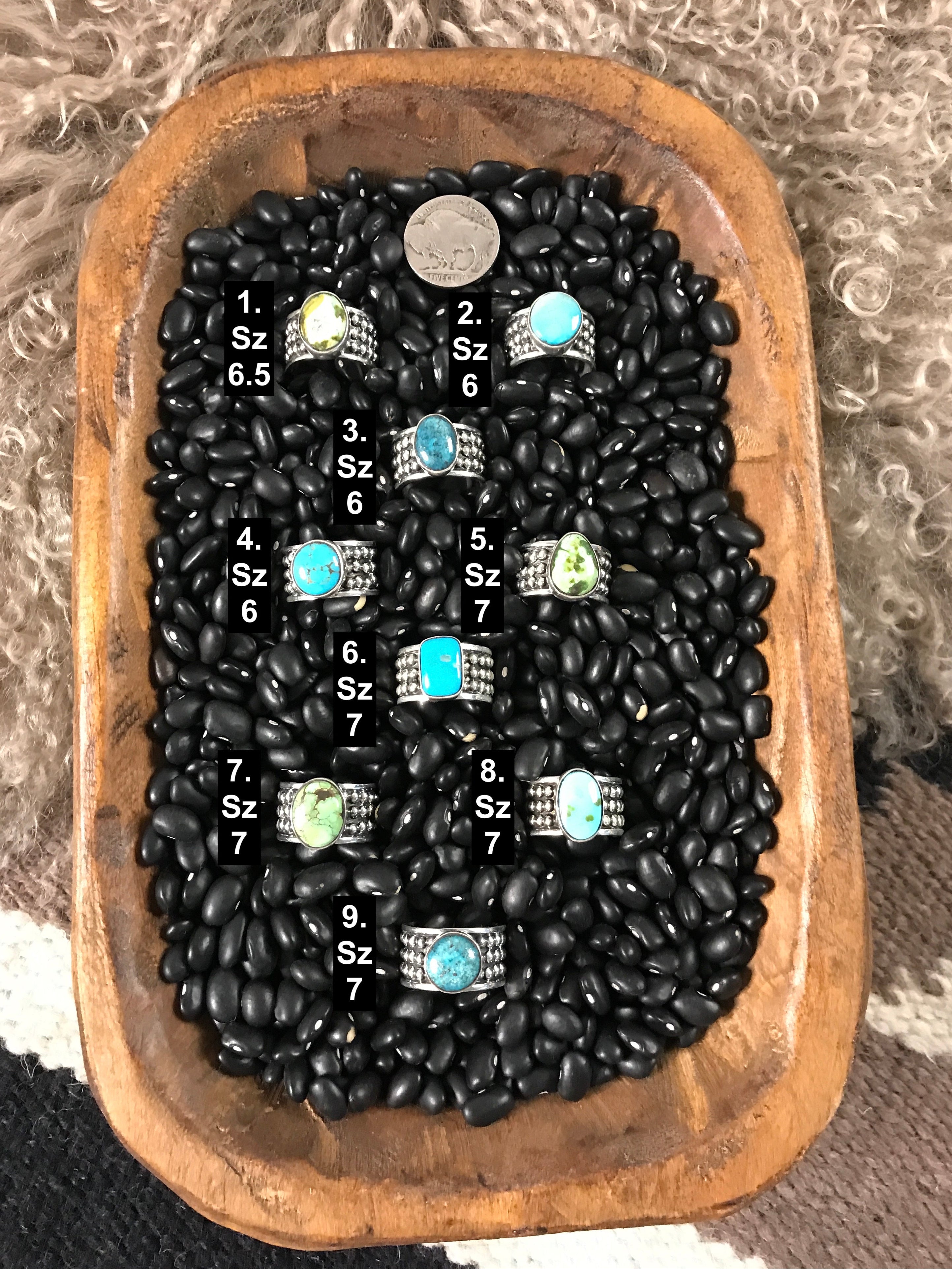 The Thorold Rings-Rings-Calli Co., Turquoise and Silver Jewelry, Native American Handmade, Zuni Tribe, Navajo Tribe, Brock Texas