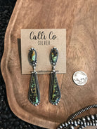 The Black Jack Earrings, 15-Earrings-Calli Co., Turquoise and Silver Jewelry, Native American Handmade, Zuni Tribe, Navajo Tribe, Brock Texas