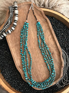 The Constantine Beaded Necklace, 3-Necklaces-Calli Co., Turquoise and Silver Jewelry, Native American Handmade, Zuni Tribe, Navajo Tribe, Brock Texas