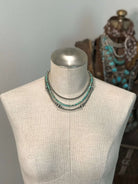 The Cara Triple Strand Necklace-Necklaces-Calli Co., Turquoise and Silver Jewelry, Native American Handmade, Zuni Tribe, Navajo Tribe, Brock Texas