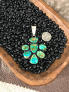 The Cumberland Pendant-Pendants-Calli Co., Turquoise and Silver Jewelry, Native American Handmade, Zuni Tribe, Navajo Tribe, Brock Texas