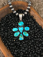 The Enow Pendant-Pendants-Calli Co., Turquoise and Silver Jewelry, Native American Handmade, Zuni Tribe, Navajo Tribe, Brock Texas