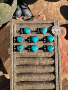 The Triplet Heart Ring-Rings-Calli Co., Turquoise and Silver Jewelry, Native American Handmade, Zuni Tribe, Navajo Tribe, Brock Texas