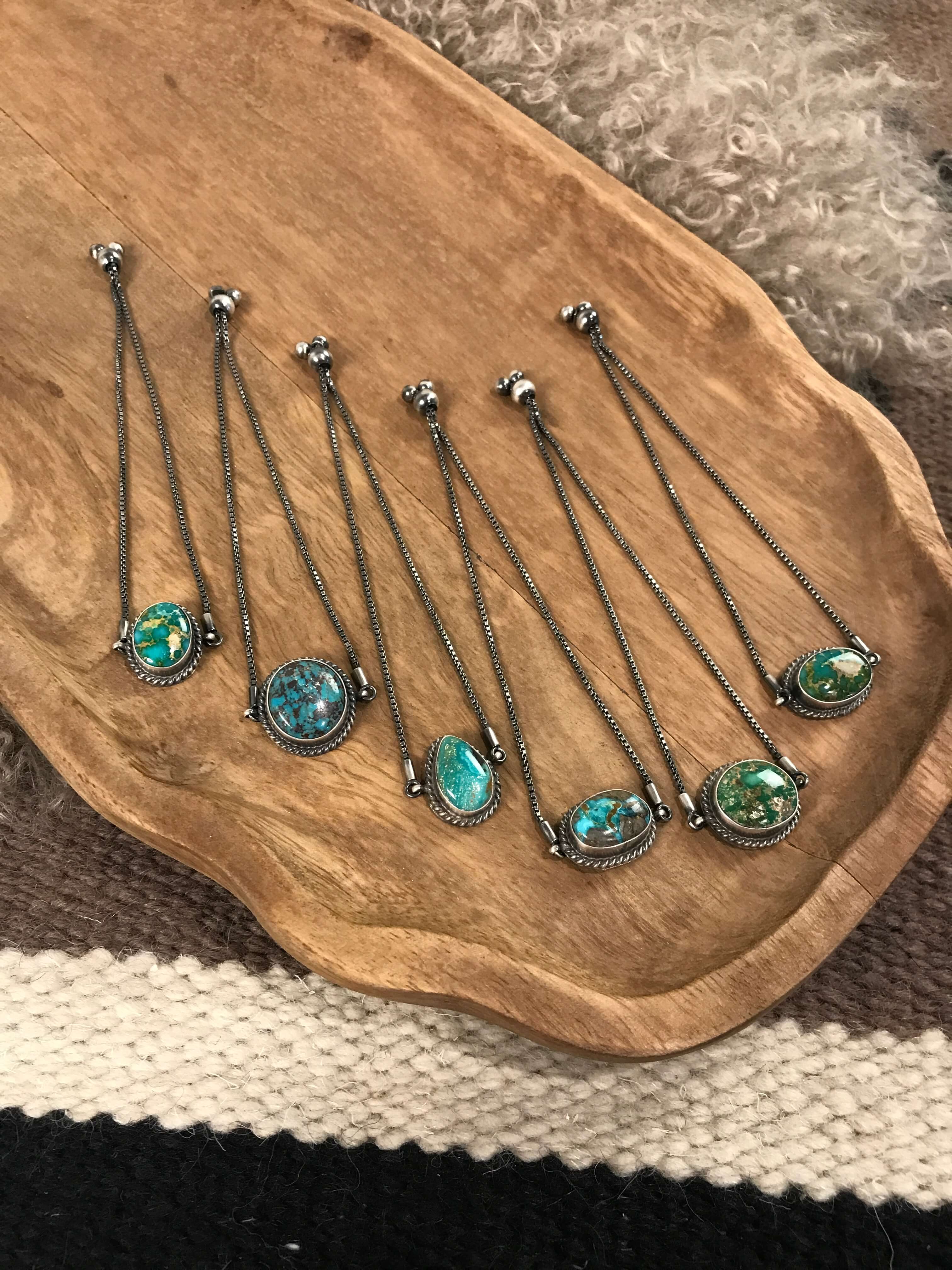 The Westernville Bolo Bracelets-Bracelets & Cuffs-Calli Co., Turquoise and Silver Jewelry, Native American Handmade, Zuni Tribe, Navajo Tribe, Brock Texas
