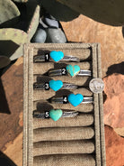 The Twisted Turquoise Heart Cuffs-Bracelets & Cuffs-Calli Co., Turquoise and Silver Jewelry, Native American Handmade, Zuni Tribe, Navajo Tribe, Brock Texas