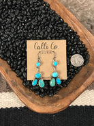 The Eliza Earrings-Earrings-Calli Co., Turquoise and Silver Jewelry, Native American Handmade, Zuni Tribe, Navajo Tribe, Brock Texas