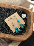The Eliza Earrings-Earrings-Calli Co., Turquoise and Silver Jewelry, Native American Handmade, Zuni Tribe, Navajo Tribe, Brock Texas