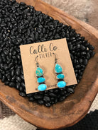 The Laureles Earrings, 1-Earrings-Calli Co., Turquoise and Silver Jewelry, Native American Handmade, Zuni Tribe, Navajo Tribe, Brock Texas