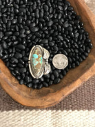 The McCamey Ring, Sz 9.5-Rings-Calli Co., Turquoise and Silver Jewelry, Native American Handmade, Zuni Tribe, Navajo Tribe, Brock Texas