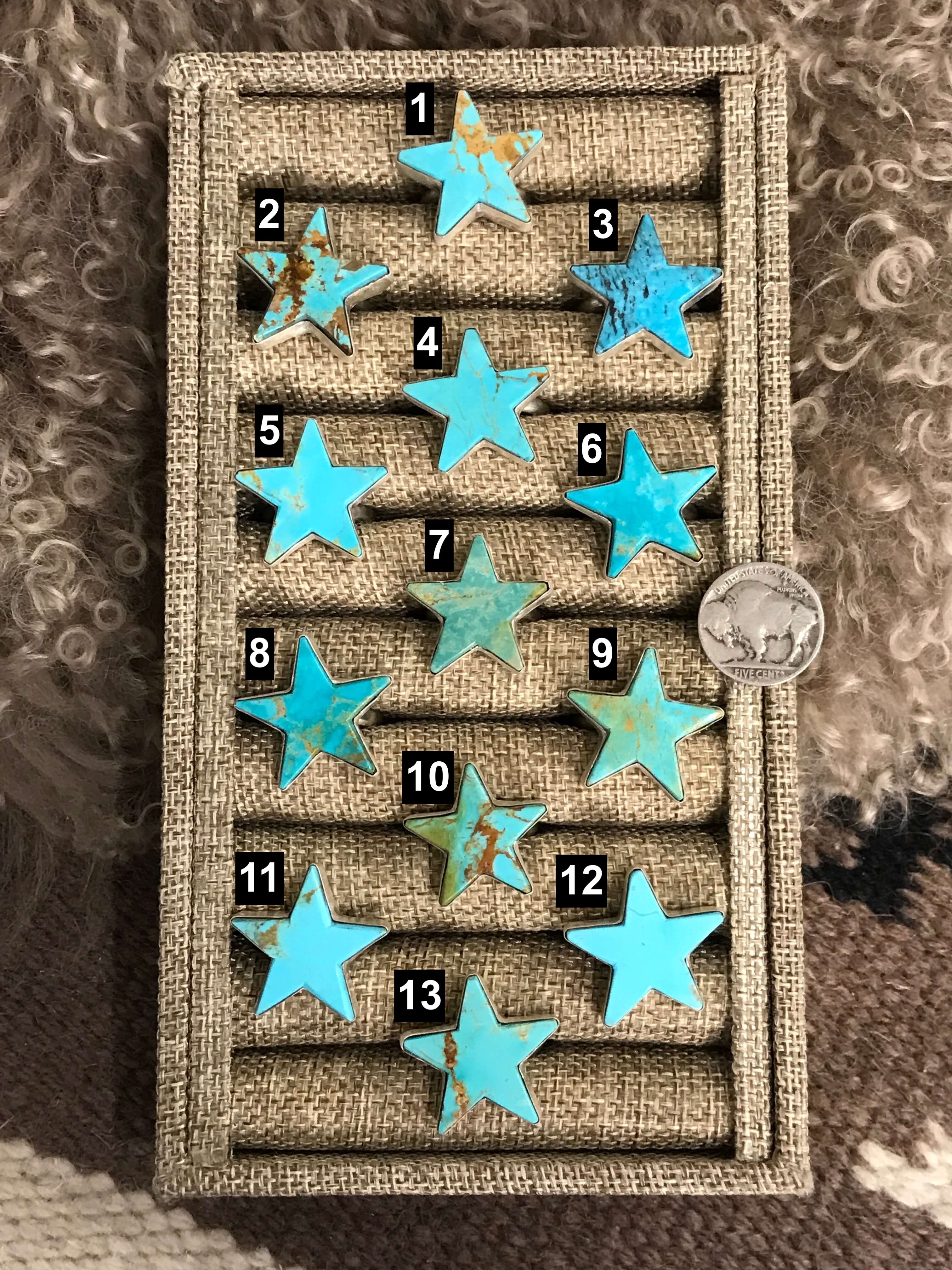 The Stardust Adjustable Turquoise Rings-Rings-Calli Co., Turquoise and Silver Jewelry, Native American Handmade, Zuni Tribe, Navajo Tribe, Brock Texas