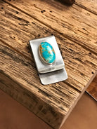 The Stillington Money Clip, 1-Miscellaneous-Calli Co., Turquoise and Silver Jewelry, Native American Handmade, Zuni Tribe, Navajo Tribe, Brock Texas