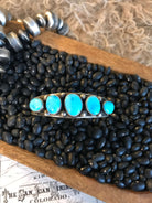 The Sutton Turquoise Cuff-Bracelets & Cuffs-Calli Co., Turquoise and Silver Jewelry, Native American Handmade, Zuni Tribe, Navajo Tribe, Brock Texas