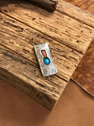 The Minnewaukan Money Clip, 2-Miscellaneous-Calli Co., Turquoise and Silver Jewelry, Native American Handmade, Zuni Tribe, Navajo Tribe, Brock Texas