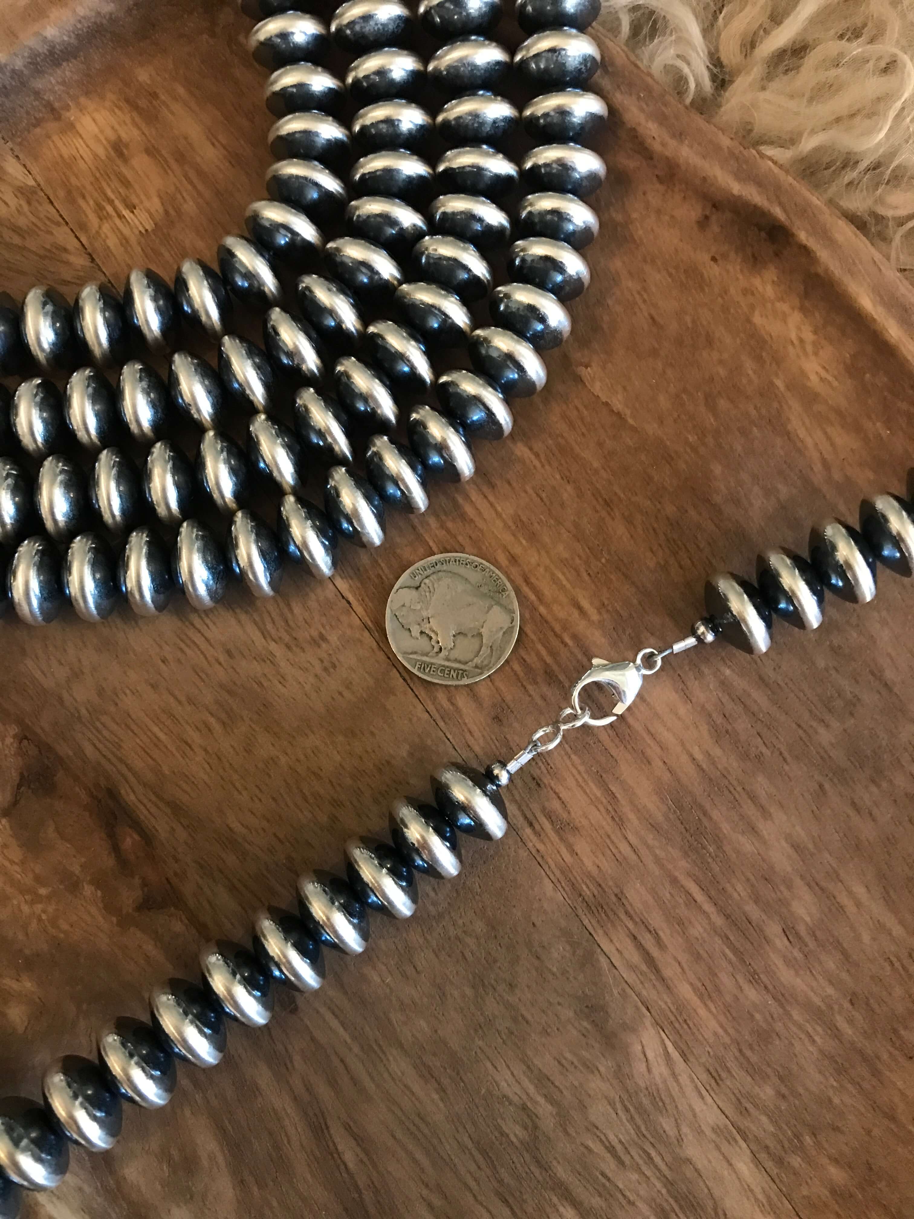 The Tarrant 14mm Saucer Pearl Necklace – Calli Co. Silver
