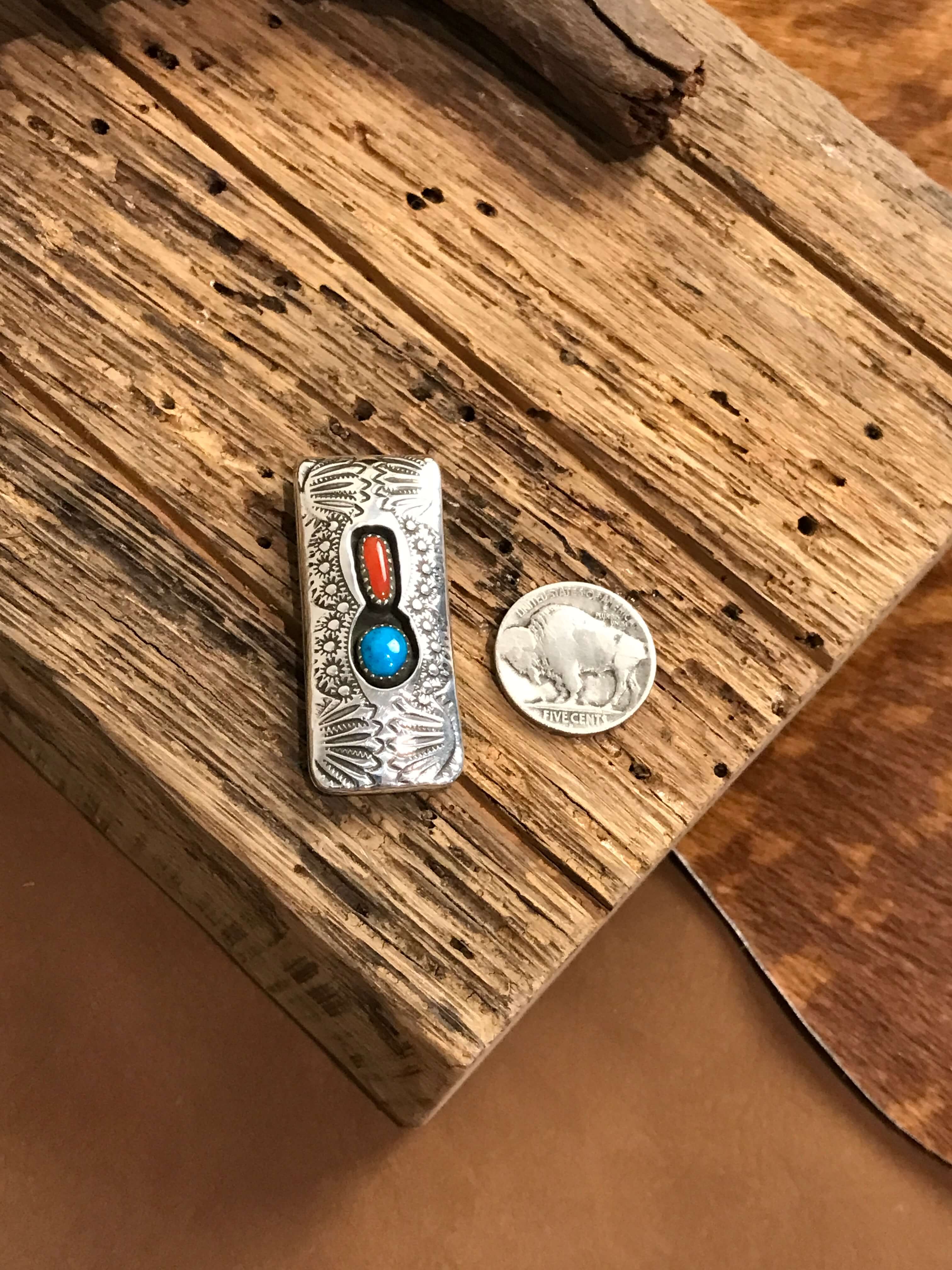 The Minnewaukan Money Clip, 2-Miscellaneous-Calli Co., Turquoise and Silver Jewelry, Native American Handmade, Zuni Tribe, Navajo Tribe, Brock Texas