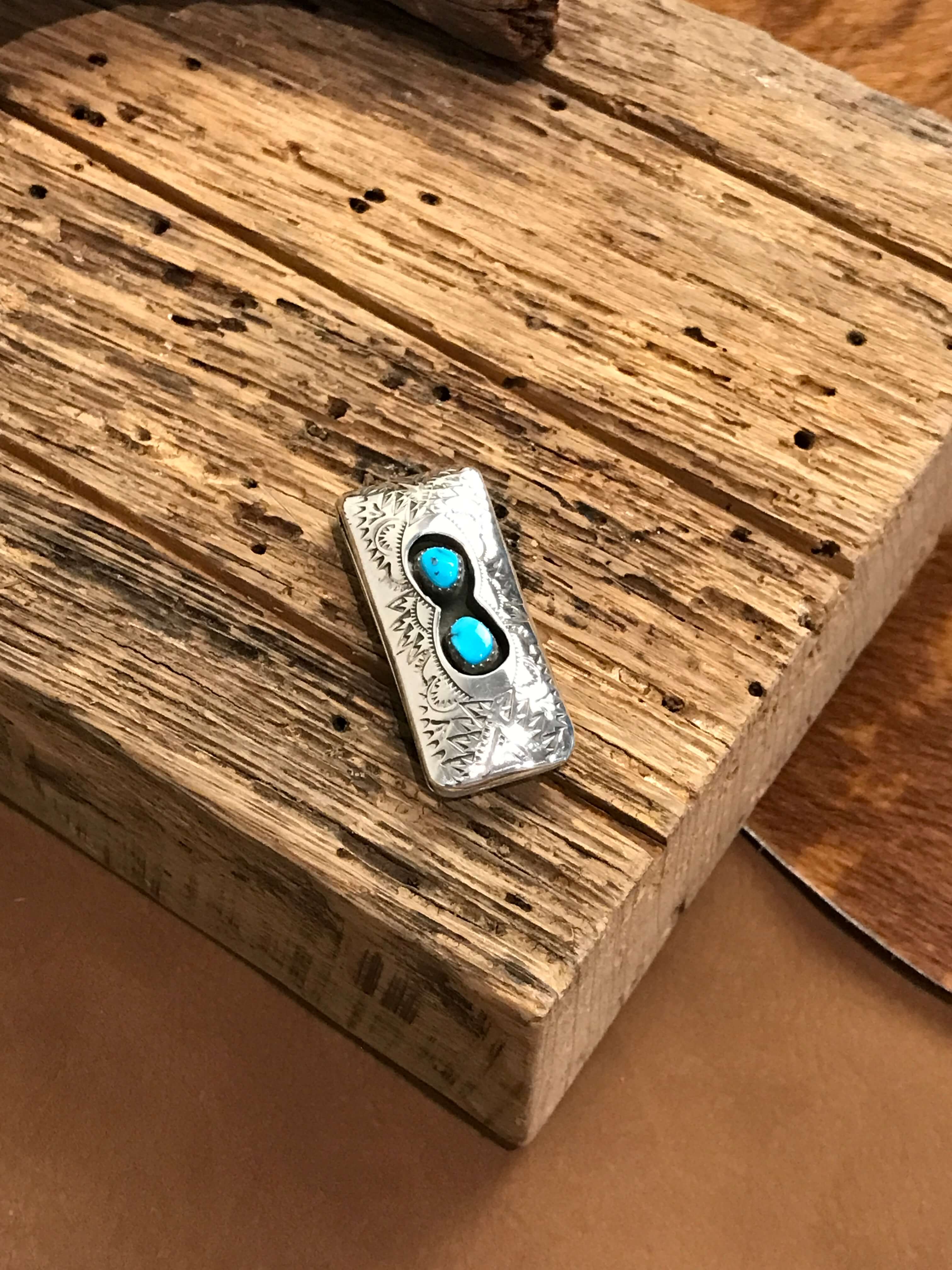 The Minnewaukan Money Clip, 3-Miscellaneous-Calli Co., Turquoise and Silver Jewelry, Native American Handmade, Zuni Tribe, Navajo Tribe, Brock Texas