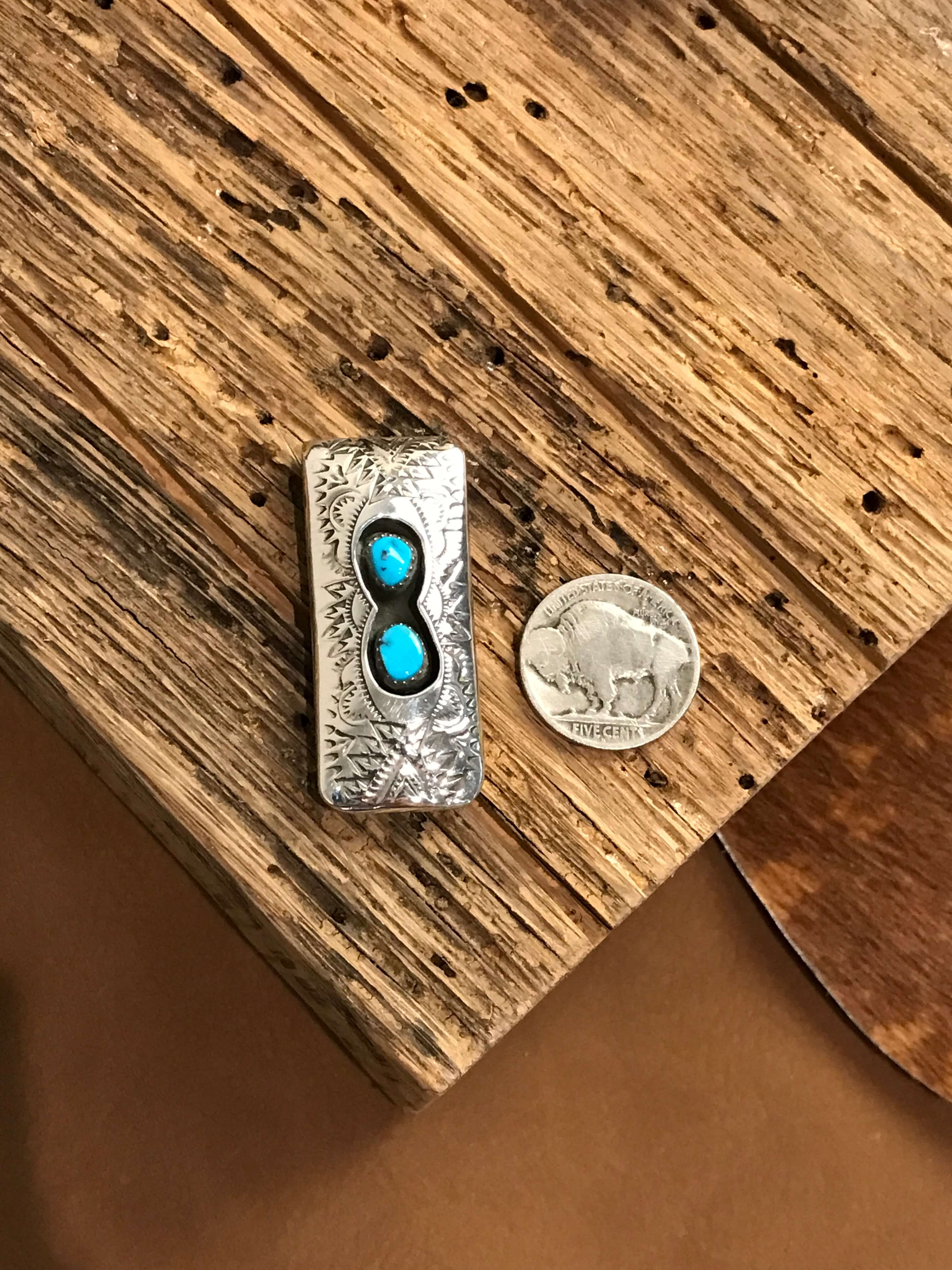 The Minnewaukan Money Clip, 3-Miscellaneous-Calli Co., Turquoise and Silver Jewelry, Native American Handmade, Zuni Tribe, Navajo Tribe, Brock Texas