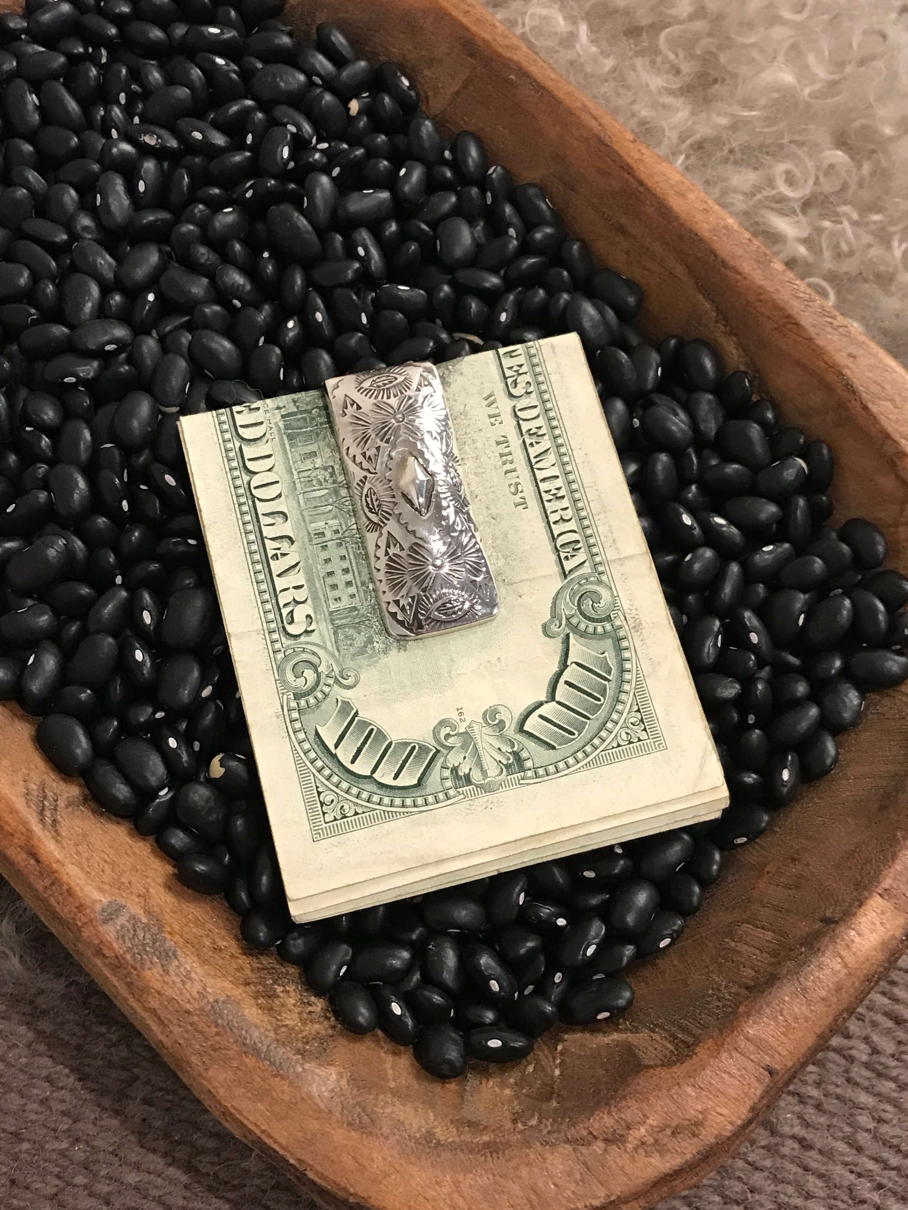 The Korkuteli Money Clip, 1-Miscellaneous-Calli Co., Turquoise and Silver Jewelry, Native American Handmade, Zuni Tribe, Navajo Tribe, Brock Texas