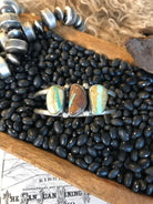 The Triple Stone Cuff, 4-Bracelets & Cuffs-Calli Co., Turquoise and Silver Jewelry, Native American Handmade, Zuni Tribe, Navajo Tribe, Brock Texas