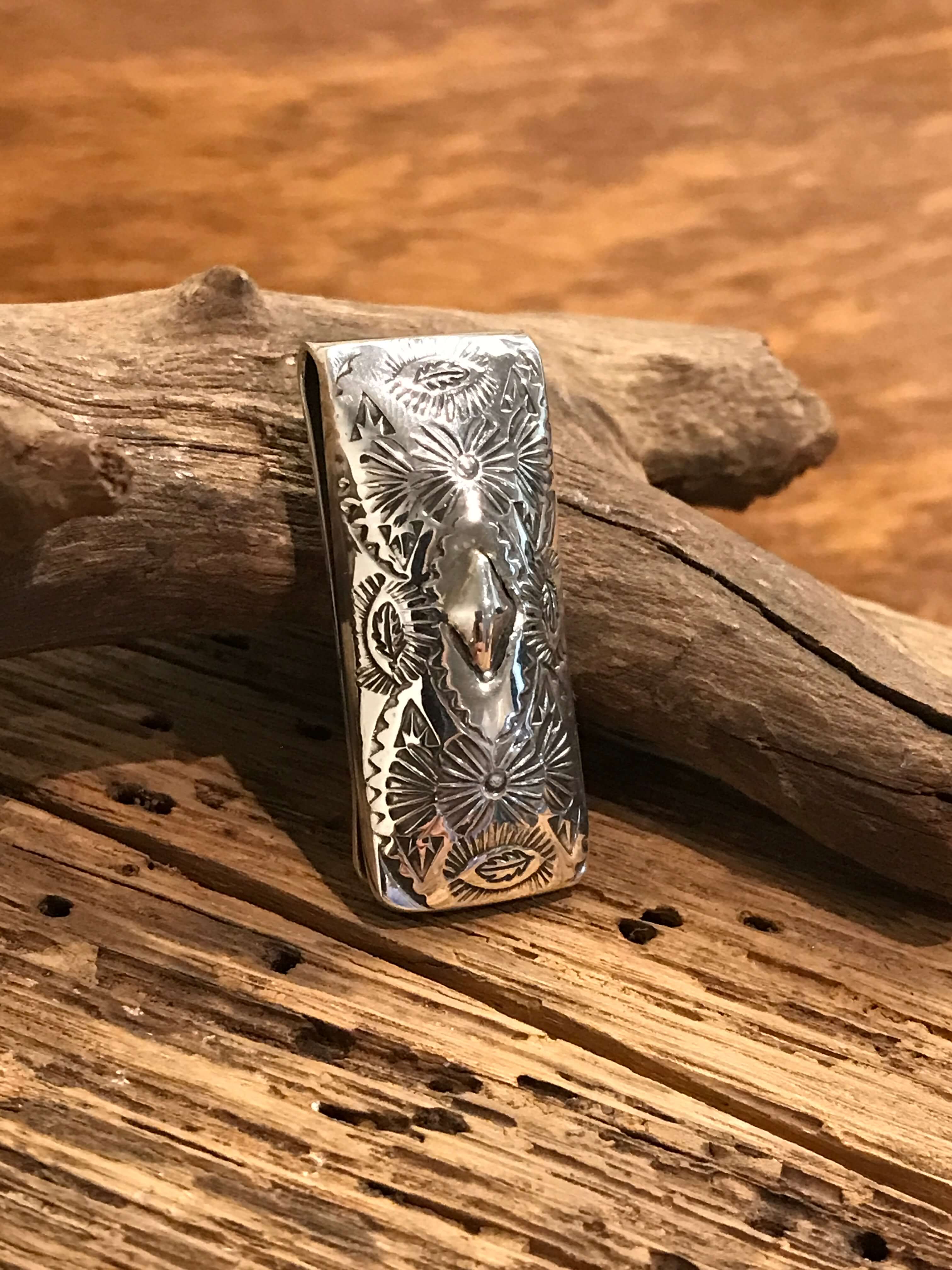 The Korkuteli Money Clip, 1-Miscellaneous-Calli Co., Turquoise and Silver Jewelry, Native American Handmade, Zuni Tribe, Navajo Tribe, Brock Texas