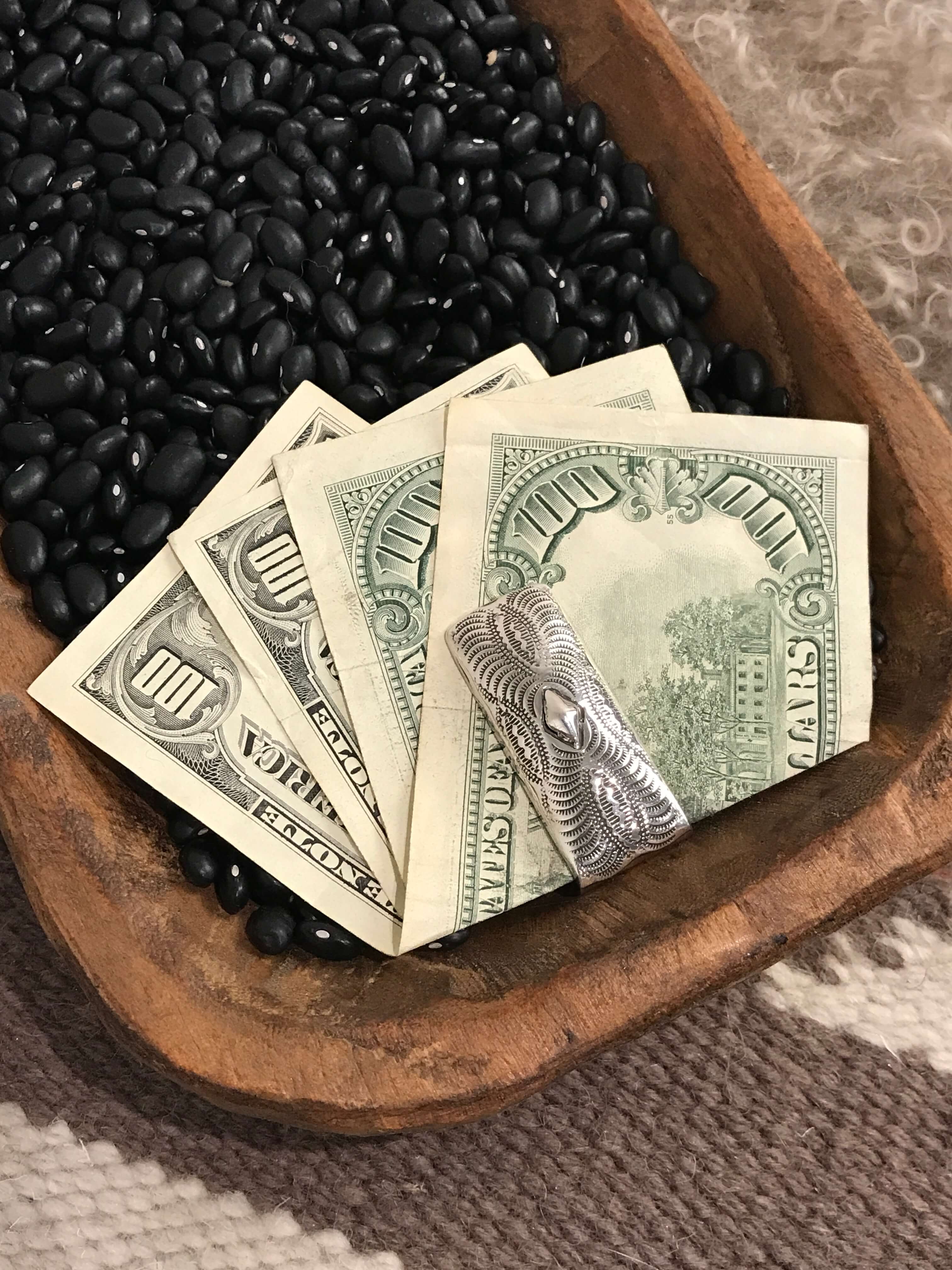 The Korkuteli Money Clip, 2-Miscellaneous-Calli Co., Turquoise and Silver Jewelry, Native American Handmade, Zuni Tribe, Navajo Tribe, Brock Texas