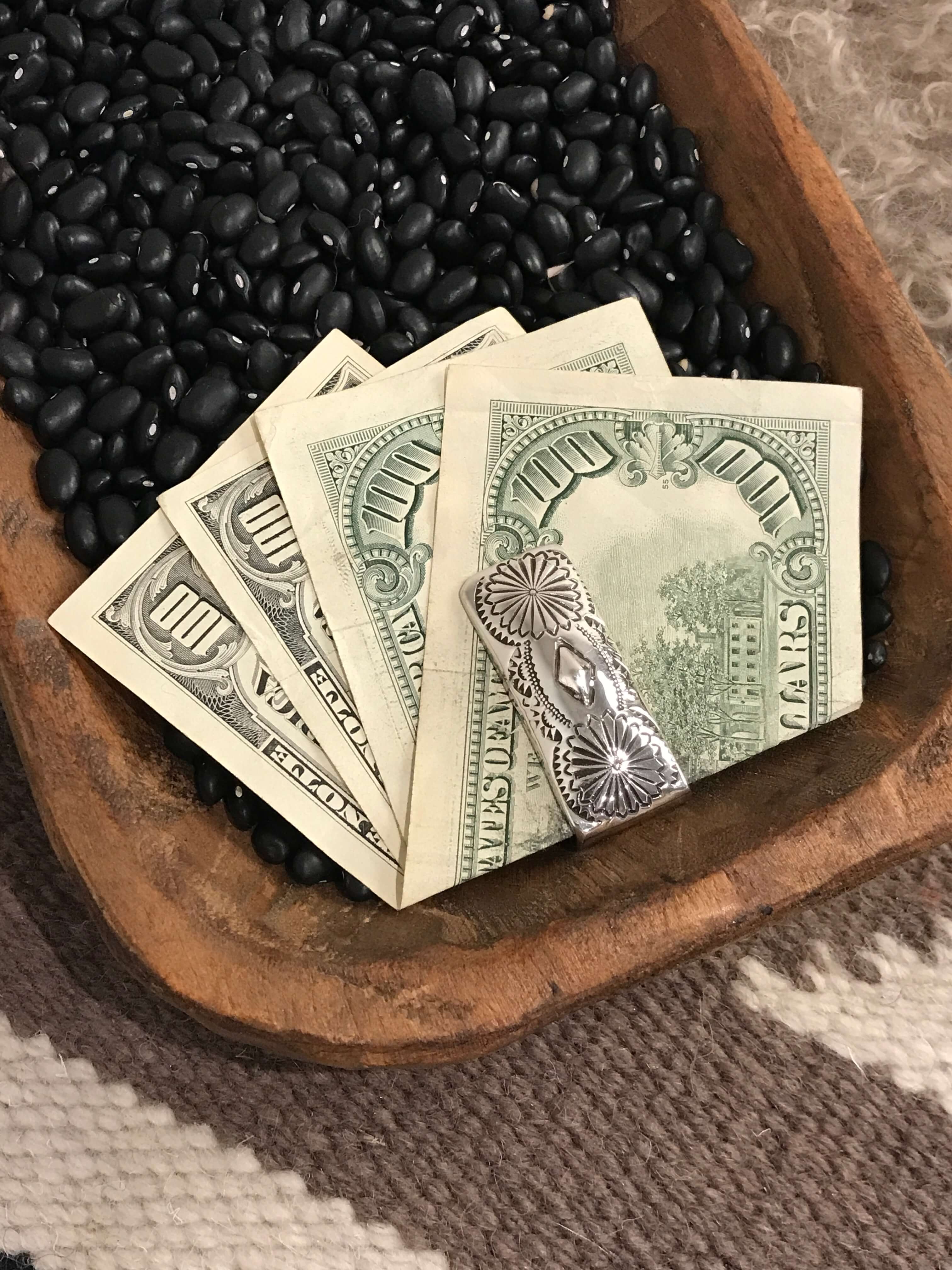 The Korkuteli Money Clip, 3-Miscellaneous-Calli Co., Turquoise and Silver Jewelry, Native American Handmade, Zuni Tribe, Navajo Tribe, Brock Texas