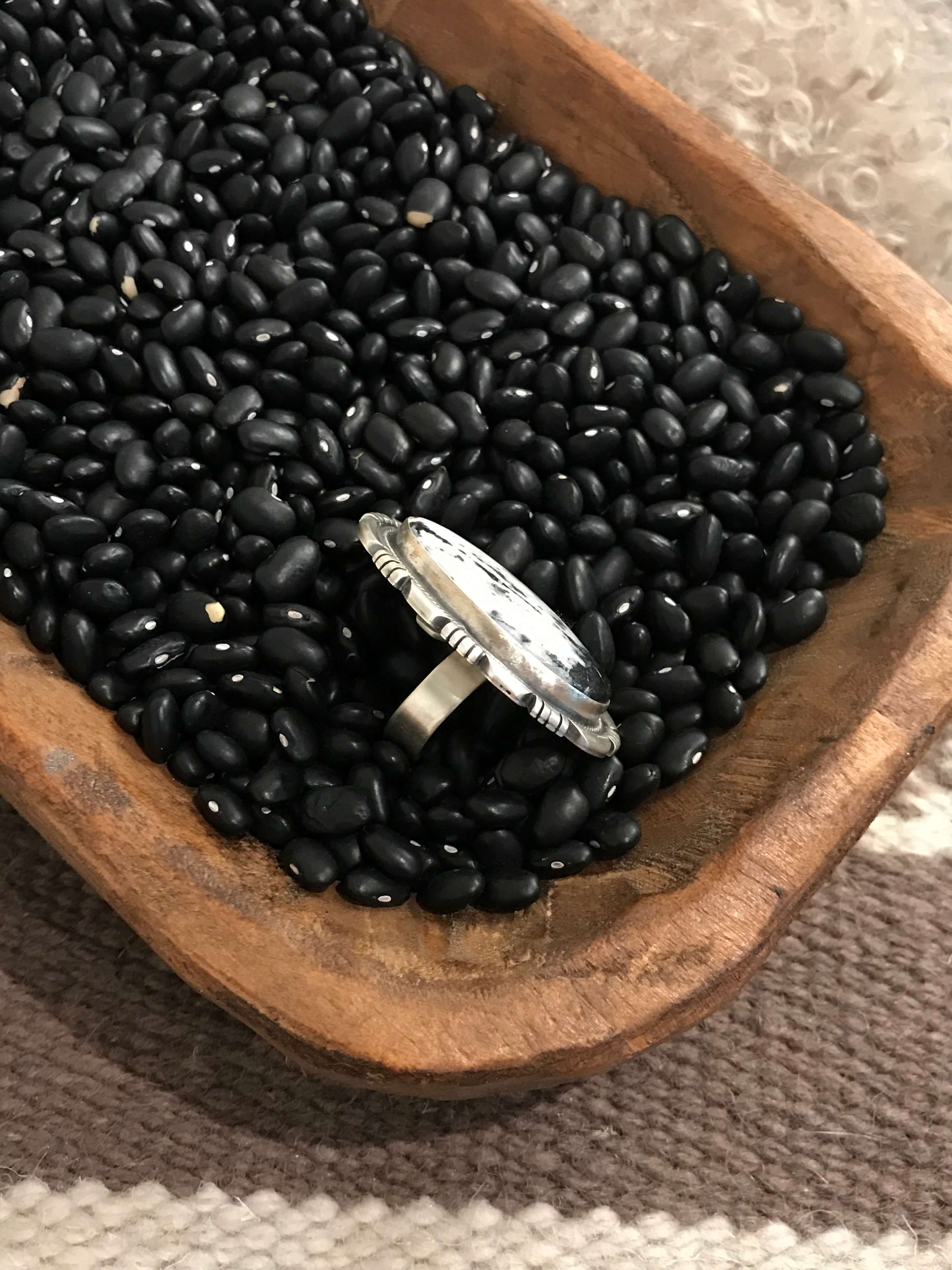 The Pincrest Adjustable Ring-Rings-Calli Co., Turquoise and Silver Jewelry, Native American Handmade, Zuni Tribe, Navajo Tribe, Brock Texas