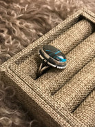 The Ridgin Ring 2, Sz 9 xx-Rings-Calli Co., Turquoise and Silver Jewelry, Native American Handmade, Zuni Tribe, Navajo Tribe, Brock Texas