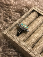 The Noatak Ring, Sz 7.5-Rings-Calli Co., Turquoise and Silver Jewelry, Native American Handmade, Zuni Tribe, Navajo Tribe, Brock Texas