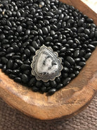 The Kylo Ring, Sz 8-Rings-Calli Co., Turquoise and Silver Jewelry, Native American Handmade, Zuni Tribe, Navajo Tribe, Brock Texas