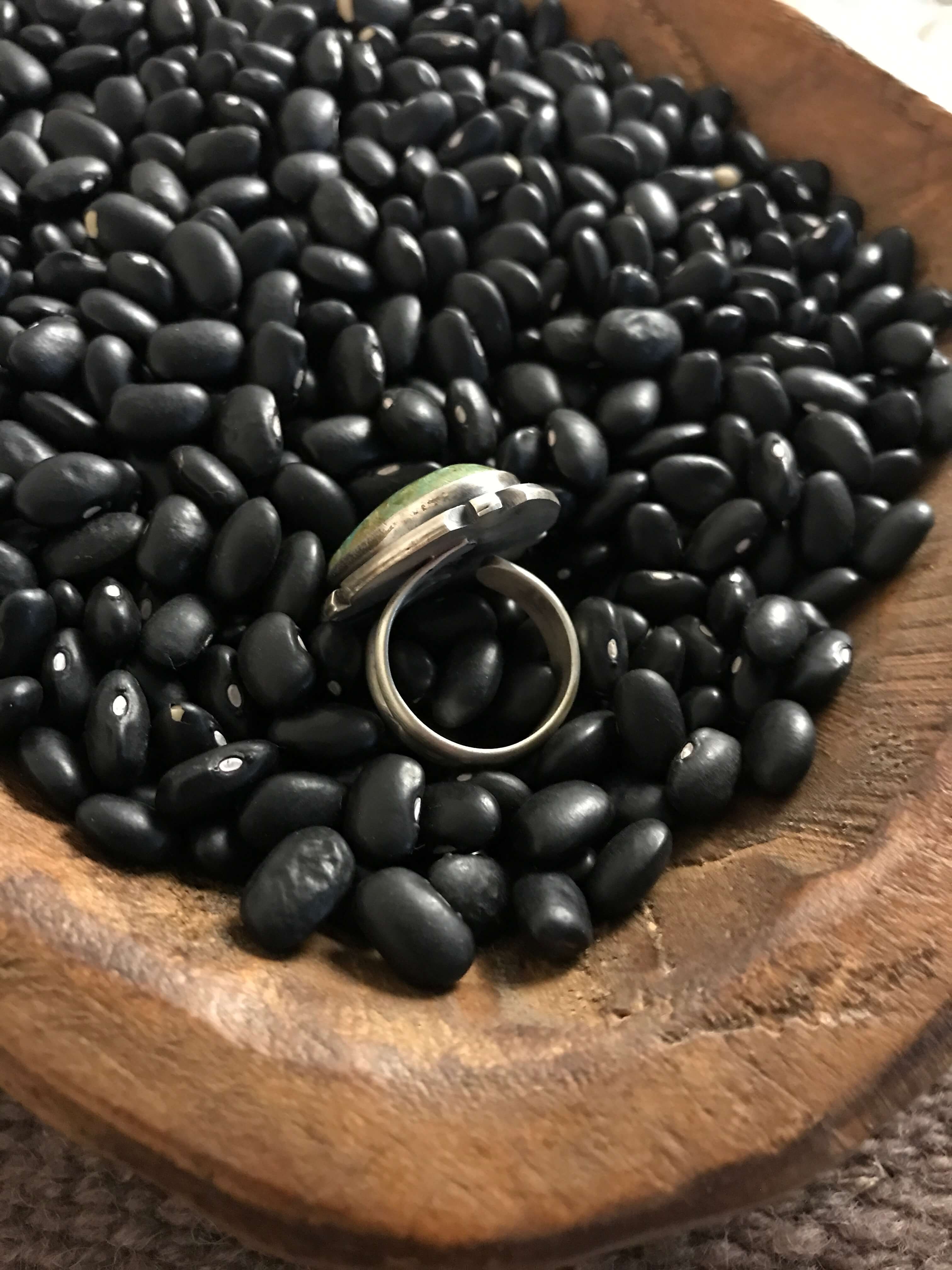 The Edisto Adjustable Ring, 7-Rings-Calli Co., Turquoise and Silver Jewelry, Native American Handmade, Zuni Tribe, Navajo Tribe, Brock Texas