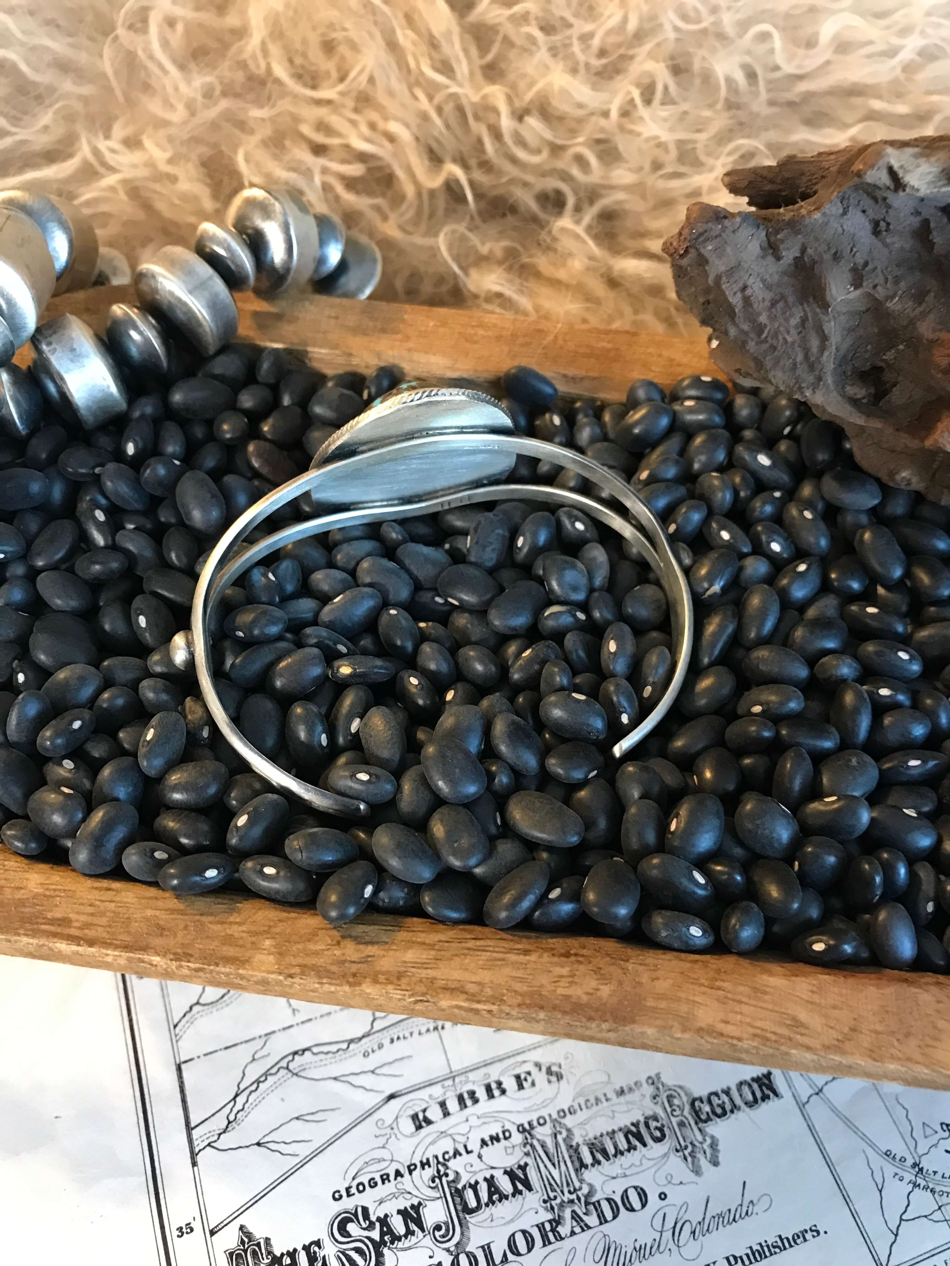 The Elderoaks Cuffs-Bracelets & Cuffs-Calli Co., Turquoise and Silver Jewelry, Native American Handmade, Zuni Tribe, Navajo Tribe, Brock Texas