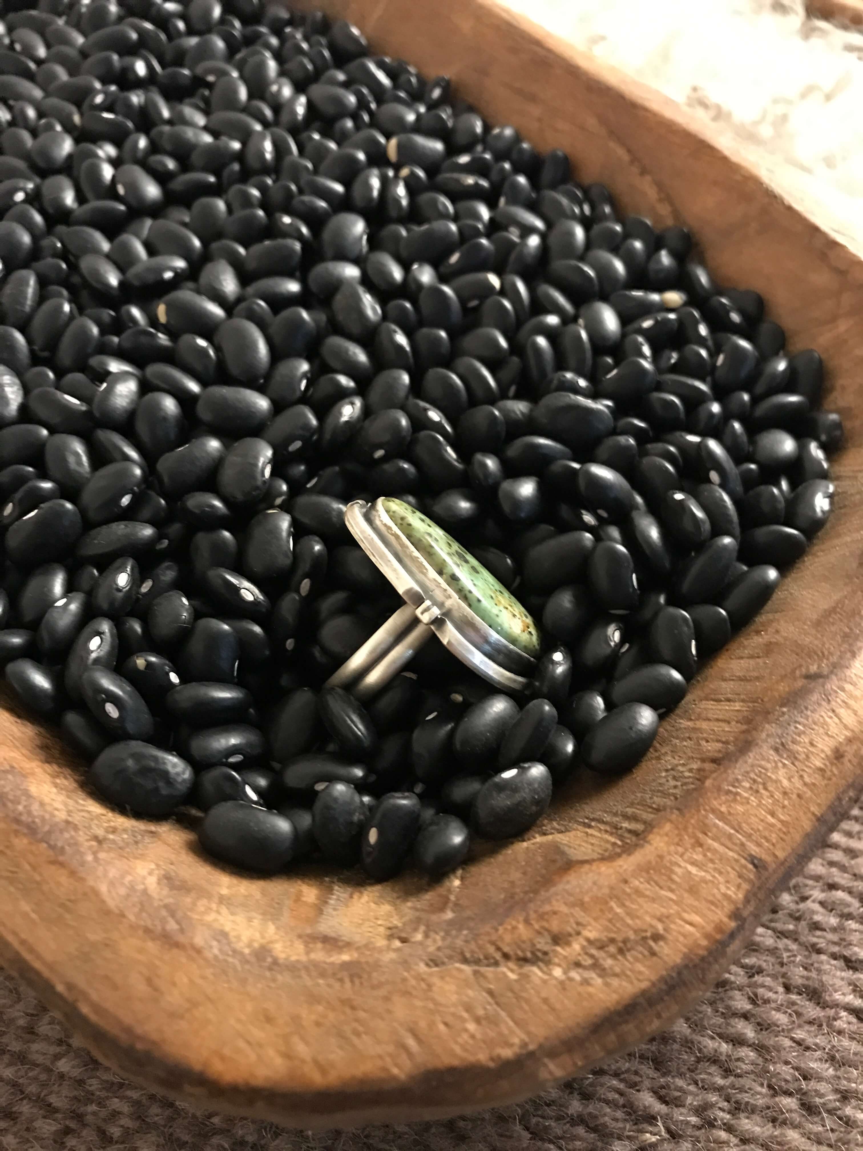 The Edisto Adjustable Ring, 6 xx-Rings-Calli Co., Turquoise and Silver Jewelry, Native American Handmade, Zuni Tribe, Navajo Tribe, Brock Texas